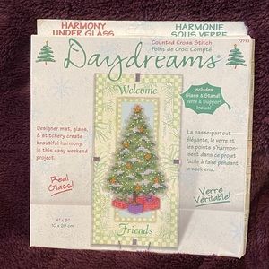 Dimensions Daydreams Counted Cross Stitch Kit X-mas Tree "Welcome Friends" NIB